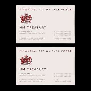 JAMES BOND: CASINO ROYALE (2006) - Lot #1360 : Pair of Vesper Lynd (Eva Green) Business Cards