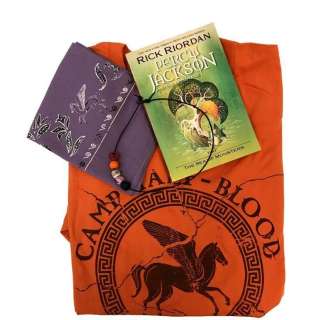 Percy Jackson And the Olympians (2023-Present) | "Character Signed" Camp Half-Blood T-Shirt, Necklace, Bandana and Rick Riordan-Signed Book | Propstore