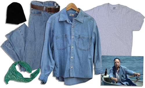 Academy Award-Winner Richard Dreyfuss Screen-Worn Wardrobe From the Hit ‘‘Piranha 3D‘‘ -- Levi Strauss Jeans & Levi‘s Shirt