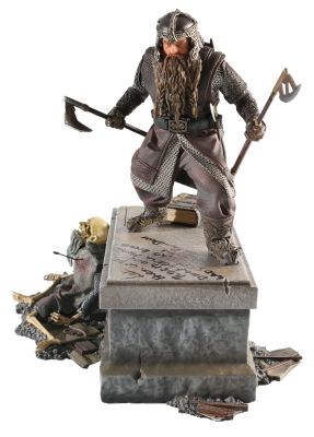 John Rhys-Davies as Gimli in The Lord of the Rings Signed Iron Studios Art Scale 1/10 Collectible Statue with Character Name & Quote | SWAU
