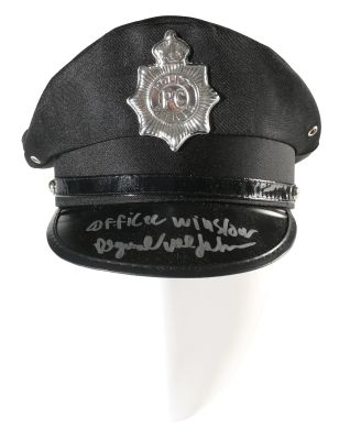 Reginald VelJohnson as Officer Carl Winslow in Family Matters (JSA) Signed Prop Replica Police Hat | SWAU