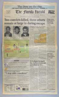 Out of Sight - A prop Newspaper made for the 1998 romantic comedy starring George Clooney &… | Ewbank’s