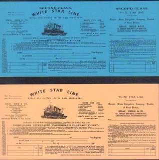Titanic prop tickets | Piece of the Past