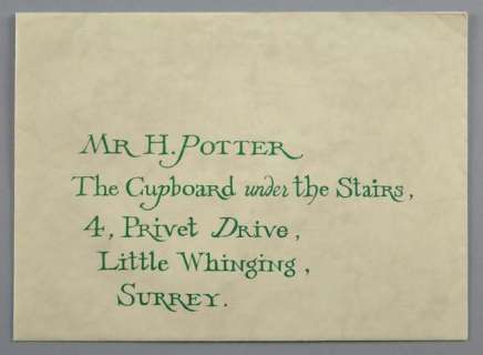 Harry Potter and the Philosopher’s Stone (2001) production made sealed unopened Hogwarts Invitation… | Ewbank’s