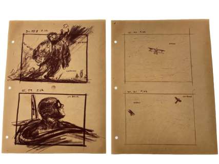 Mentor Huebner Movie Illustration Storyboard Concept Drawing Art | Los Angeles Estate Auction