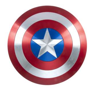 Lot 1324 - THE AVENGERS: CHRIS EVANS "STEVE ROGERS/CAPTAIN AMERICA" HERO SHIELD PROP (WITH DVD)