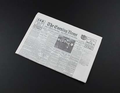 The Woman in Black | Arthur Kipps’ (Daniel Radcliffe) ’Evening News’ Prop Newspaper | Propstore