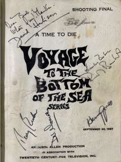 VOYAGE TO THE BOTTOM OF THE SEA - DIRECTOR ROBERT SPARR’S BOUND AND SIGNED SET OF SCRIPTS. | Omega Auctions