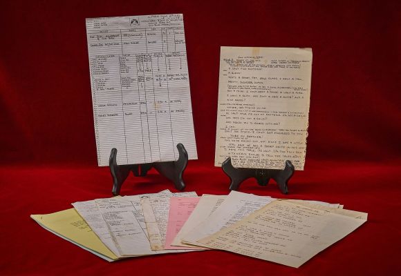 Lot 40 - Shelley Duvall | "Popeye" Production Sheets