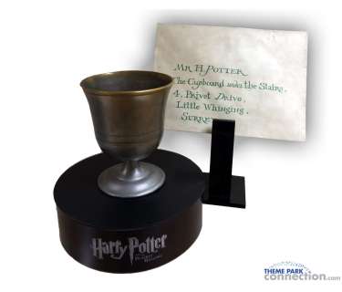 HARRY POTTER And The Sorcerer’s Stone Screen Used Hogwarts Letter & Chalice PROP | Theme Park Connection