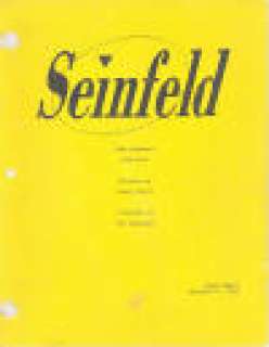 Seinfeld | Table draft script | Entertainment Rarities