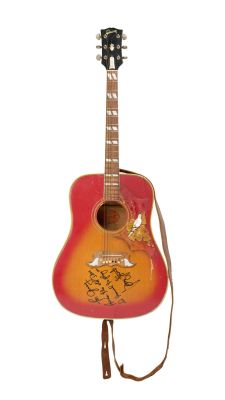 Jerry Weintraub - Lot ##103 - George Strait Gifted and Signed Gibson Dove Acoustic Guitar