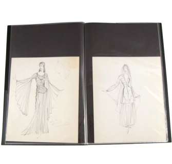 Charles Le Maire Original Costume Drawings For The Robe/Demetrius and the Gladiators/Captain from Ca | Premiere Props