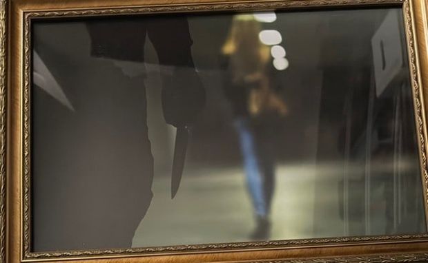 Lot 36 - Scream 7 original framed art On screen | Piece of the Past