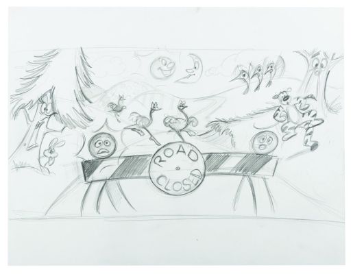 Lot 266 - A "Who Framed Roger Rabbit" Toontown Storyboard Drawing. | Van Eaton Galleries