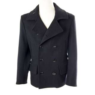 The Girl with the Dragon Tattoo - Lot 113 - Mikael Blomkvist Hero Charcoal Gray Wool Peacoat from The Girl with the Dragon Tattoo