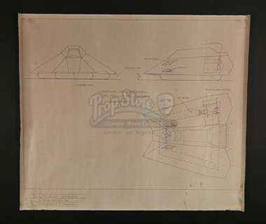 Star Wars: the Empire Strikes Back (1980) | Hovercraft Concept Production-Used Blueprint Copy | Propstore