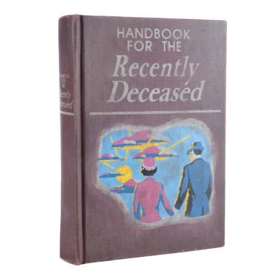 Beetlejuice (1988) | Lot 72 : Adam (Alec Baldwin) and Barbara Maitland’s (Geena Davis) Screen-matched "Handbook for the Recently Deceased" | Propstore