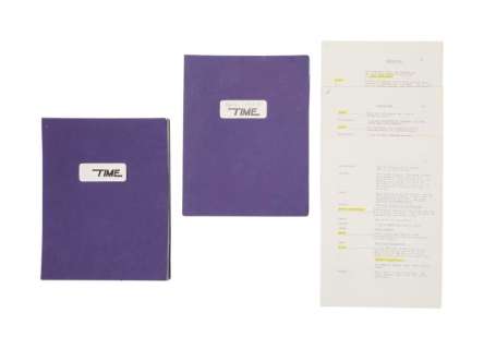 Laurence Olivier | "Time" The Album Scripts and Framed Album Cover | Julien’s