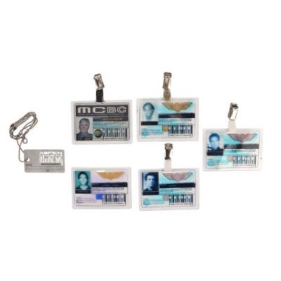 JUDGE DREDD (1995) - Lot #227 : Judge Dredd (Stallone) and Rico (Armand Assante) ID Badge‘s and others