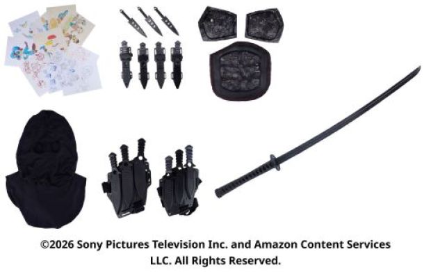 The Boys (T.V. Series, 2019-2026) | Lot 44: Black Noir’s Stunt Weapons and Drawings | Propstore