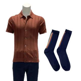Lot 103 - American Fiction Thelonious ‘Monk‘ Ellison‘s Jeffrey Wright Shirt, Pants & Socks