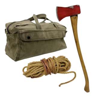 Fargo Season 5 Ole Munch Sam Spruell Screen Used Prop Foam Rubber Axe, Duffle Bag & Rope Ep 6 & 7 | VIP Fan Auctions