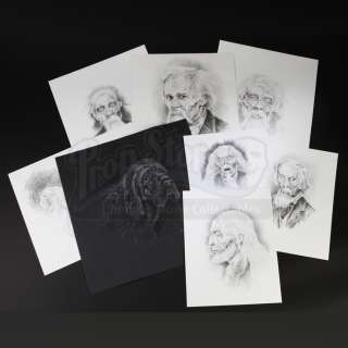 THE FRIGHTENERS (1996) - Lot 169 - Hand-Drawn The Judge and Rusty the Dog Concept Art Lot