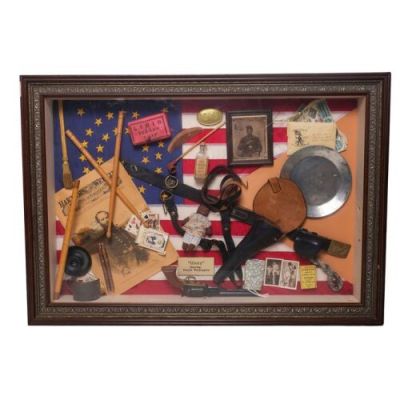 GLORY (1989) - Lot #794 : Shadowbox of Prop Ephemera
