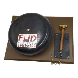 Heels Florida Wrestling Dystopia Production Used Fwd Ring Bell | VIP Fan Auctions