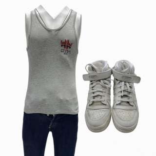 The Iron Claw Kerry Von Erich Jeremy Allen White Screen Worn Tank Top, Jeans & Sneakers Ch Multiple Sc Multiple | VIP Fan Auctions