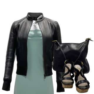 Lot #187: Challengers Tashi Screen Worn Zip-Front Jacket, Formal Dress, Purse & High Heel Shoe Ch 16 Sc 52 – 53