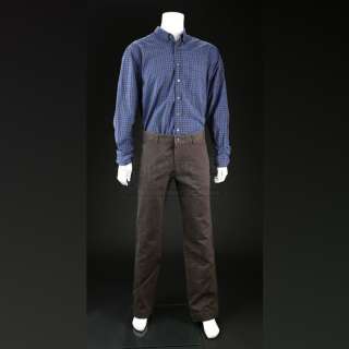 Breaking Bad | Walter White’s (Bryan Cranston) “Fly” Blue and Grey Checkered Button-up Shirt and Grey Pants Lot | Propstore