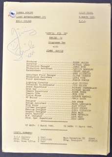 JIM’LL FIX IT - JIMMY SAVILE - ORIGINAL SIGNED PRODUCTION USED SCRIPT | Auctioneum Ltd
