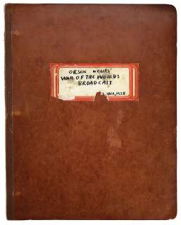 Lot 564 - War of the Worlds transcript of the historic Orson Welles radio broadcast.