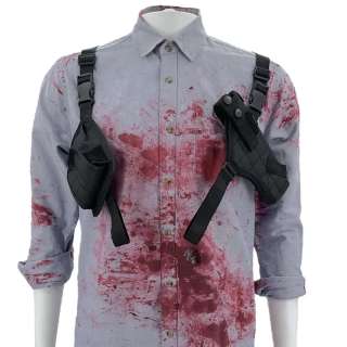 Heart Eyes Detective Zeke Hobbs (Devon Sawa) Screen Worn Button-Up Shirt & Holster Ch 1 | VIP Fan Auctions