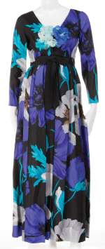 Lot 18 - Agnes Moorehead ‘Endora‘ blue floral dress from Bewitched Season 8, Episode 26.