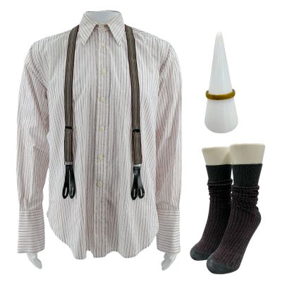 Hedda George Tesman Screen Worn Shirt, Braces, Ring & Socks Ch 2 Sc Multiple | VIP Fan Auctions