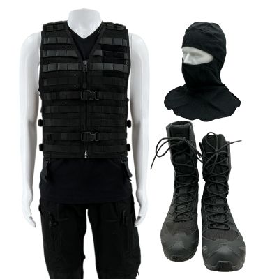 The Wrecking Crew James Hale Screen Worn Shirt, Vest, Pants, Balaclava & Boots Ch 11 Sc Multiple | VIP Fan Auctions