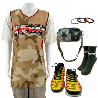 Lot 146: The Wrecking Crew Pika Screen Worn Singlet, T-Shirt, Shorts, Bag, Socks, Sneakers & (3) Bracelets Ch 1 Sc Multiple | VIP Fan Auctions