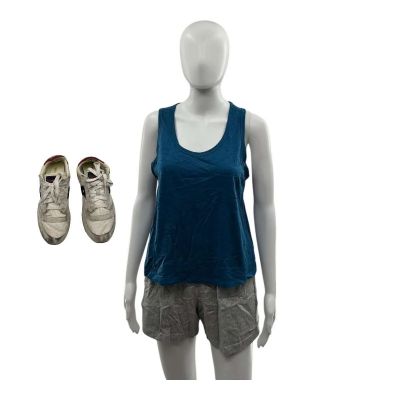 Lot 2: Preparation for the Next Life Aishe Screen Worn Sneakers, Tank Top & Shorts Ch 36 Sc 187 | VIP Fan Auctions