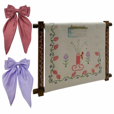 Wuthering Heights Isabella (Alison Oliver) Production Used Tapestry & (2) Hair Bows | VIP Fan Auctions