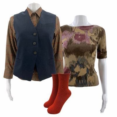 Poker Face Season 2 Anne Saint Marie (Lauren Tom) Screen Worn Vest, Button-Up Shirt, Socks & Shirt Ch 3,6 Sc 11,12,32 Ep 209 | VIP Fan Auctions
