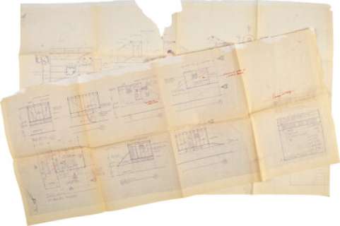 Set of (2) Original Studio Blueprints for Interior Sets for John Carpenter’s The Thing (Universal, 1982). | Heritage