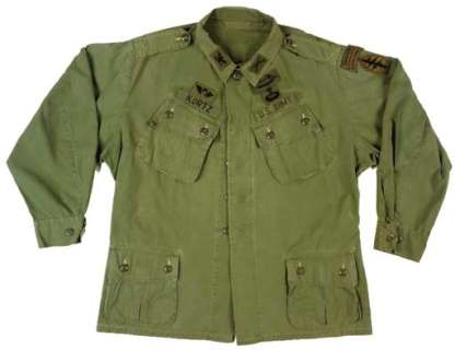 Lot 34 - MARLON BRANDO ARMY JACKET FROM "APOCALYPSE NOW"