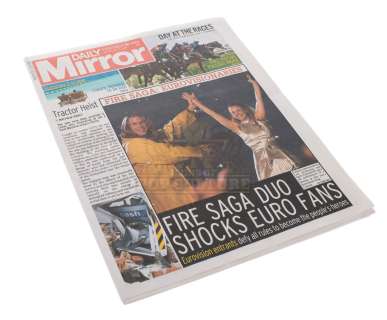 Eurovision Song Contest: The Story of Fire Saga – “Daily Mirror” Newspaper – A100 | Icons of Pop Culture