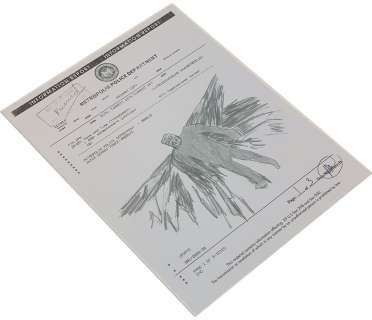 Justice League (2017) - J. K. Simmons (Gordon) Police File on Batman With Batman Drawing | Hanlin Auction Service