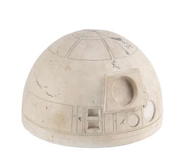 Lot 82 - Star Wars- A New Hope: A pre-production study cast for the dome head of the first R2-D2 robot, circa 1976,