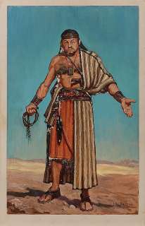 John Jensen costume artwork of Edward G. Robinson for The Ten Commandments. | Profiles in History