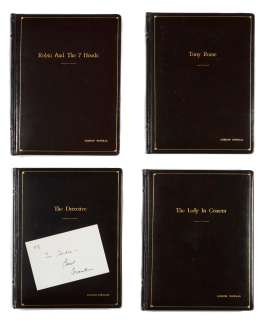 A group of four Gordon Douglas presentation screenplays with a signed Frank Sinatra card | Bonhams